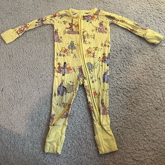 Little Sleepies Other - Little Sleepies Disney Winnie the Pooh Yellow Zippy Pajamas 3–6M